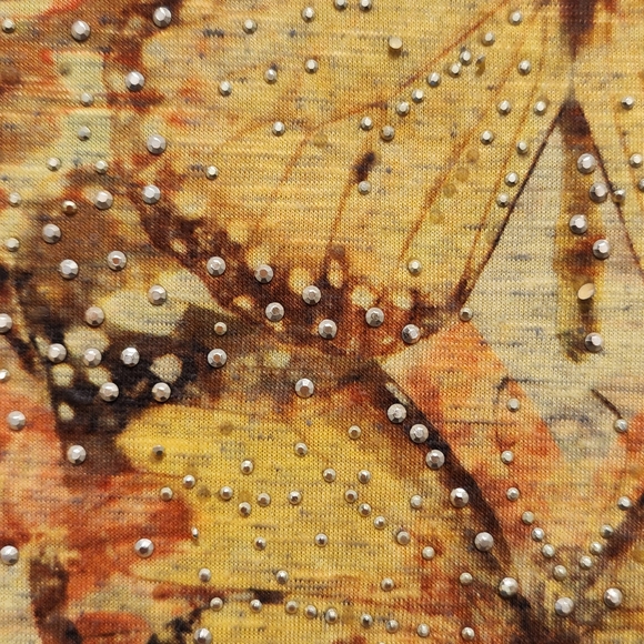 Cato Yellow Butterfly Print Tank Top - Picture 3 of 4